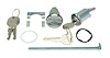 Trunk & Glovebox Lock Set Fits Select 1964-1967 GM Models [Original Pearhead Keys] - image 1