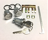 Door & Trunk Lock Set for 1971-1976 Chevrolet Bel Air, Biscayne, Caprice, Impala [Oval Style GM Keys]