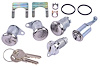 Ignition, Door, Trunk & Glovebox Lock Set Fits Select 1964 GM Models With Short Shaft Cylinders [Original Octagon]
