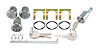 Door, Trunk & Glovebox Lock Set Fits Select 1966-1967 GM Models With Horizontal Tail Panel Notches [Oval Style GM Keys] - image 1