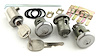 Door, Trunk & Glovebox Lock Set Fits Select 1963-1965 GM Models [Oval Style GM Keys] - image 1