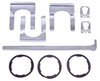 Trunk & Glovebox Lock Set for 1961-1962 Cadillac DeVille, Eldorado, Fleetwood [Oval Style GM Keys w/ Cadillac Crest] - image 3