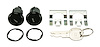 Door Lock Set for 1993-2001 Chevrolet Camaro, Pontiac Firebird [Oval Style GM Keys, Black Finish]