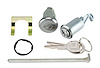 Trunk & Glovebox Lock Set for 1967-1968 Chevy Camaro, Pontiac Firebird With Vertical Pin Notches [Oval Style GM Keys] - image 1