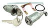 Trunk & Glovebox Lock Set for 1967 Chevy Camaro, Pontiac Firebird With Vertical Pin Notches [Original Pearhead Keys] - image 1