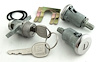 Door & Trunk Lock Set for 1970-1973 Chevrolet Camaro With Long Shaft Cylinders [Oval Style GM Keys]
