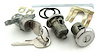 Trunk & Door Lock Set for 1970-1973 Chevrolet Camaro, Pontiac Firebird [Oval Style GM Keys] - image 1