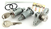 Door & Trunk Lock Set for 1974-1977 Chevrolet Camaro With Long Shaft Cylinders [Oval Style GM Keys] - image 1
