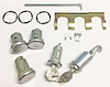 Ignition, Door, Trunk & Glovebox Lock Set For 1967 Chevrolet Camaro With Vertical Trunk Pin Notches [Original Octagon Keys]