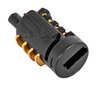 Doors, Glovebox and Trunk Lock Set for 1987-1993 Ford Mustang [Black Cylinder Caps] - image 4