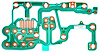 OEM-Style Instrument Panel Printed Circuit Board 1980 Ford Truck & Bronco [With Factory Gauges & Tachometer] - image 1