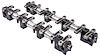 Stainless Steel Roller Rocker Arm Kit for Ford FE [1.76 Ratio, Shaft Mounted] - image 1