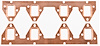 Copper Exhaust Gaskets Ford FE 352-390 [Rectangular Port] - image 1