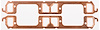 Copper Exhaust Gaskets Small Block Chrysler 273-360 4-bbl. - image 1