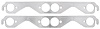 Aluminum Header Gaskets Small Block Chevy Round Ports - image 1