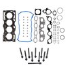 Engine Top-End Gasket Set w/Head Bolts Fits Select 2008-2012 Nissan Rogue w/2.5L L4 16V DOHC Engine
