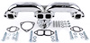 Chrome Rams Horn Style Exhaust Manifolds [Fits Most Round/Square Port Small Block Chevy Stock Cylinder Heads] - image 1