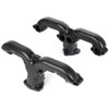 Black Ceramic Coated Rams Horn Style Exhaust Manifolds Fits Most Round/Square Port Small Block Chevy Stock Cylinder Heads - image 4