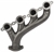 Exhaust Manifolds for GM Gen III/IV LS Engines, Flange-Type Collector [Natural Finish] - image 3