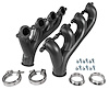 Exhaust Manifolds for GM Gen III/IV LS Engines, V-Band-Type Collector [Black Ceramic Coated]