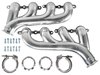 Exhaust Manifolds for GM Gen III/IV LS Engines, V-Band-Type Collector [Silver Ceramic Coated] - image 2