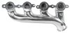 Exhaust Manifolds for GM Gen III/IV LS Engines, V-Band-Type Collector [Silver Ceramic Coated] - image 4