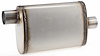 Satin SS Oval Muffler [2 1/2 in.] Offset / Centered - Reversible - image 1