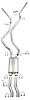 Cat-Back 2.5 in. Dual Exhaust System for 2001-2006 GM 2500HD/3500 Pickup 2WD/4WD 6.0L/8.1L - image 1