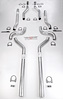 Header-Back Dual 3 in. Exhaust Kit A-Body - image 1