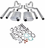 Header-Back Dual 2 1/2 in. Exhaust Kit Fits Select 1964-1972 Buick, Chevrolet, Pontiac, Oldsmobile Models - image 1