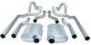 Header-Back Dual 2 1/2 in. Exhaust Kit Fits Select 1964-1972 Buick, Chevrolet, Pontiac, Oldsmobile Models - image 2