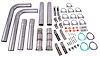 Universal Header Dual Exhaust Kit without Mufflers [3 in. Collector to 3 in. Pipe] - image 1