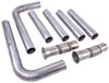 Universal Header Dual Exhaust Kit without Mufflers [3 in. Collector to 3 in. Pipe] - image 2