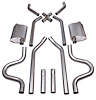 Header-Back Dual 2-1/2 in. Exhaust Kit 409 Stainless Steel - image 1