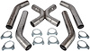 Universal X-Pipe Kit [2.500 in., 409 Stainless Steel]