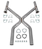 Universal X-Pipe with Cutouts 2-1/2" - image 1