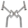 Universal X-Pipe with Cutouts 2-1/2" - image 2