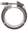 Stainless Steel Quick Release V-Band Clamp & Aluminum Flanges 4 in. - image 2