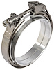 Stainless Steel Quick Release V-Band Clamp & Aluminum Flanges 5 in. - image 1