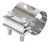 Exhaust Butt Joint Welding Clamp, 2.500 in. Diameter, Polished Stainless Steel - image 2