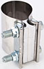 Butt Joint Exhaust Band Clamp Fits 2-1/4" OD Pipe - image 2