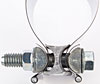 Butt Joint Exhaust Band Clamp Fits 2-1/4" OD Pipe - image 3