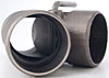 Cast Iron Exhaust Cutout with Cable 2-1/2" OD - image 2