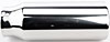 Stainless Exhaust Tip Overall Length: 8 in. Weld-On - image 2