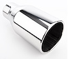 Stainless Exhaust Tip Overall Length: 10 in. Weld-On - image 1