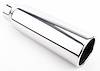 Stainless Exhaust Tip Overall Length: 12 in. Weld-On - image 1