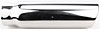 Stainless Exhaust Tip Overall Length: 12 in. Weld-On - image 2