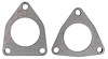 Exhaust Flange Set Fits Select GM LS 4.8L, 5.3L, 6.0L, 6.2L Truck Engines, LM7, LQ4, LQ9 [2.5 in. Pipe Dia., 3-Bolt]  - image 1