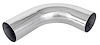 Air Intake Tube for Universal Applications [3.5 in. 90 Degree Polished Aluminum] - image 1