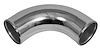 Air Intake Tube for Universal Applications [3 in. 90 Degree Polished Aluminum] - image 1